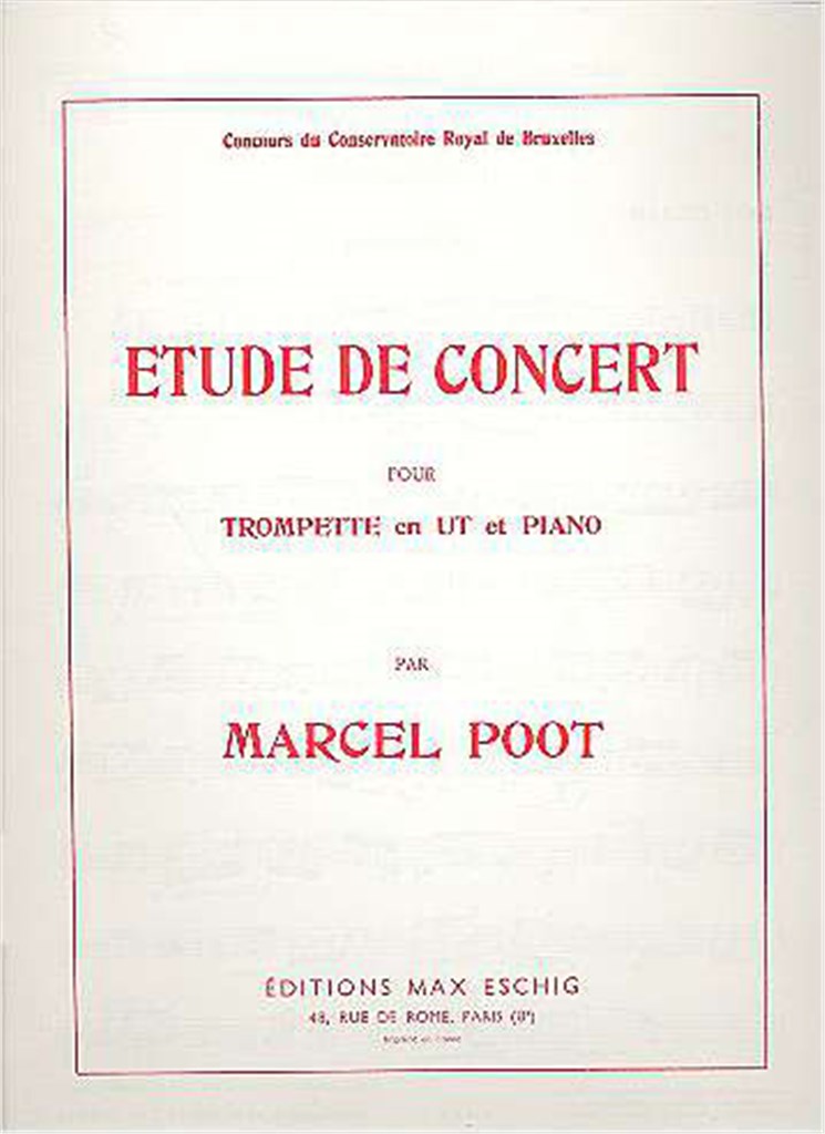 Etude De Concert Trp-Piano